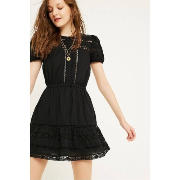 Urban Outfitters Dresses & Skirts - Urban Outfitter Luna Crochet Button-Down Dress